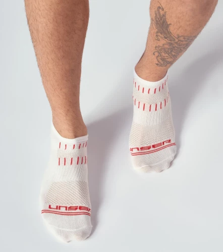 Stiven Media Bipack Tobillera Unicolor Con Lineas UnserCU