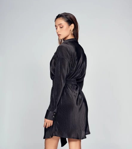 Vestido Para Mujer Manga Larga Unicolor DerekNG