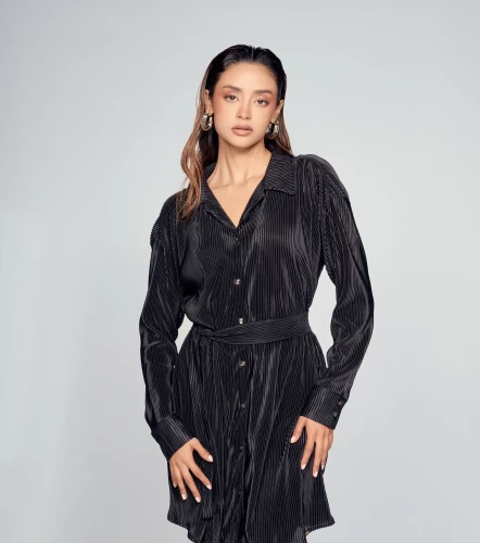 Vestido Para Mujer Manga Larga Unicolor DerekNG