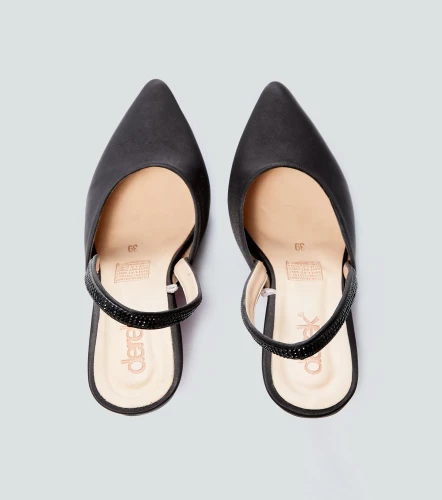 Zapatilla Para Mujer Con Tacon Y Brillos DerekNG