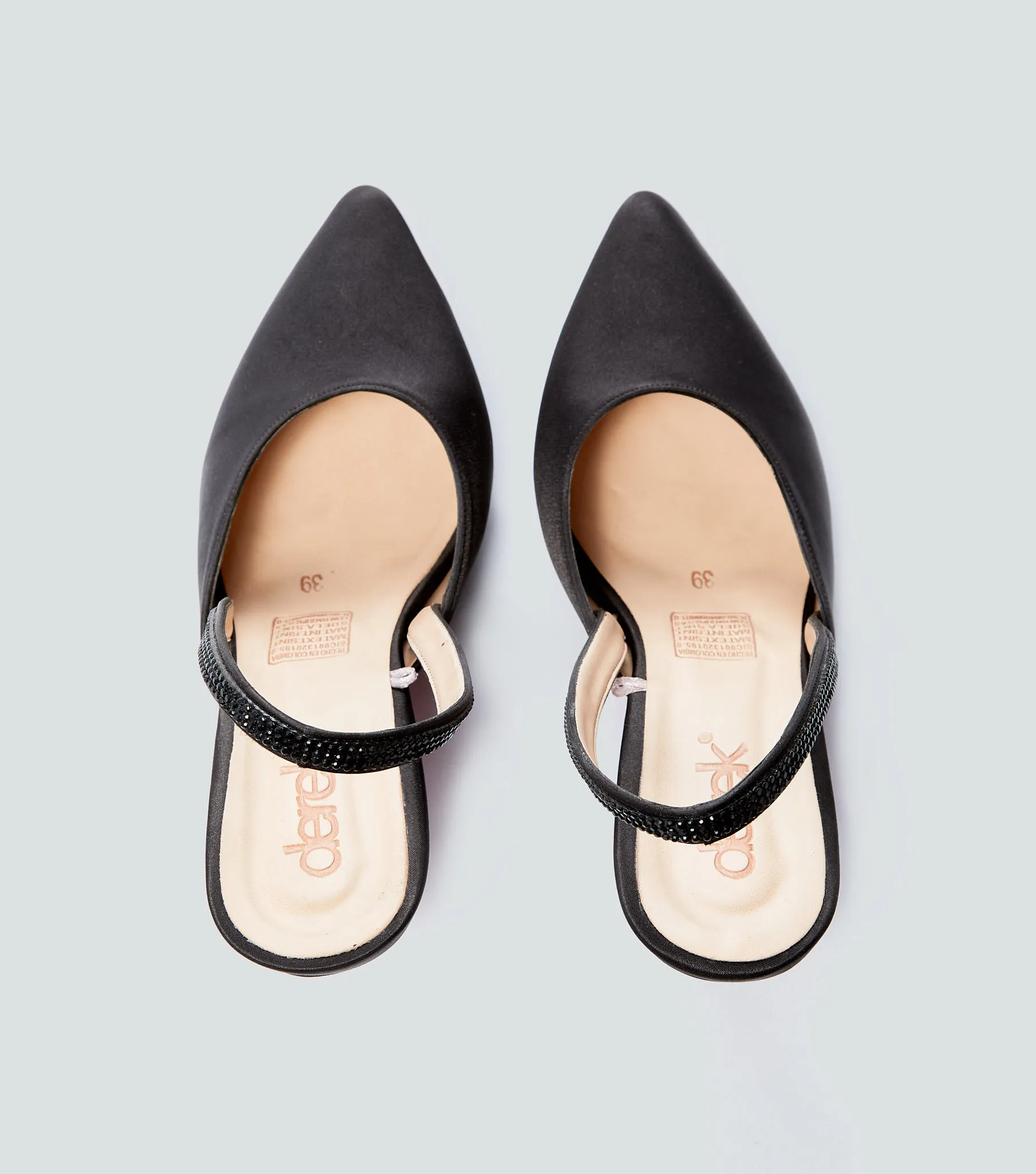 Zapatilla Para Mujer Con Tacon Y Brillos Derek 834655 NG