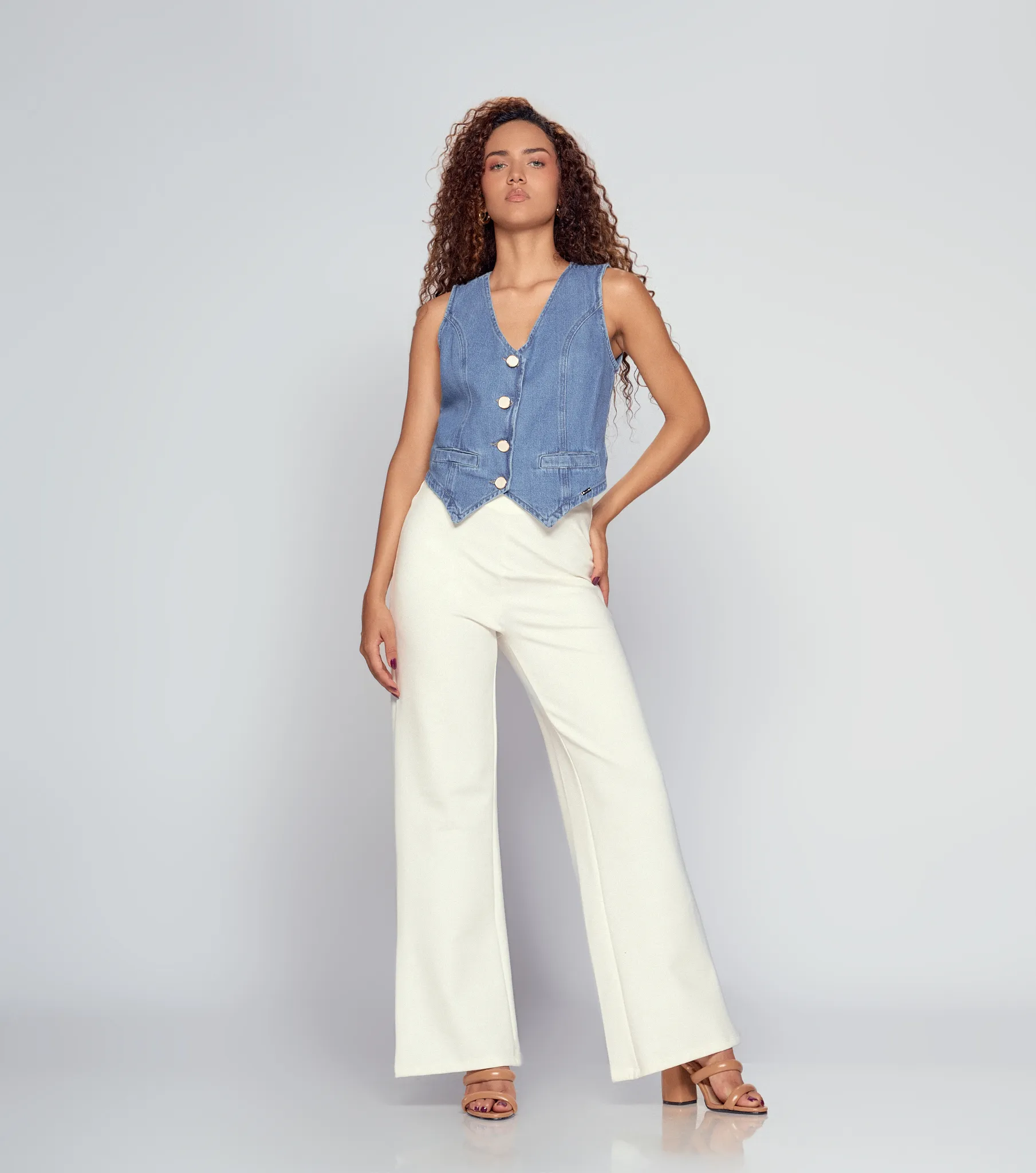 Pantalon Unicolor Para Mujer Derek 832766 AR