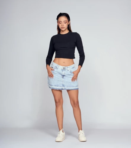 Maleja Falda Corta Con Bolsillos Y Proceso UnserAZ