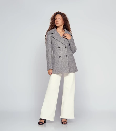 Chaqueta Manga Larga Con Cuello Solapa Estilo Americano DerekGR