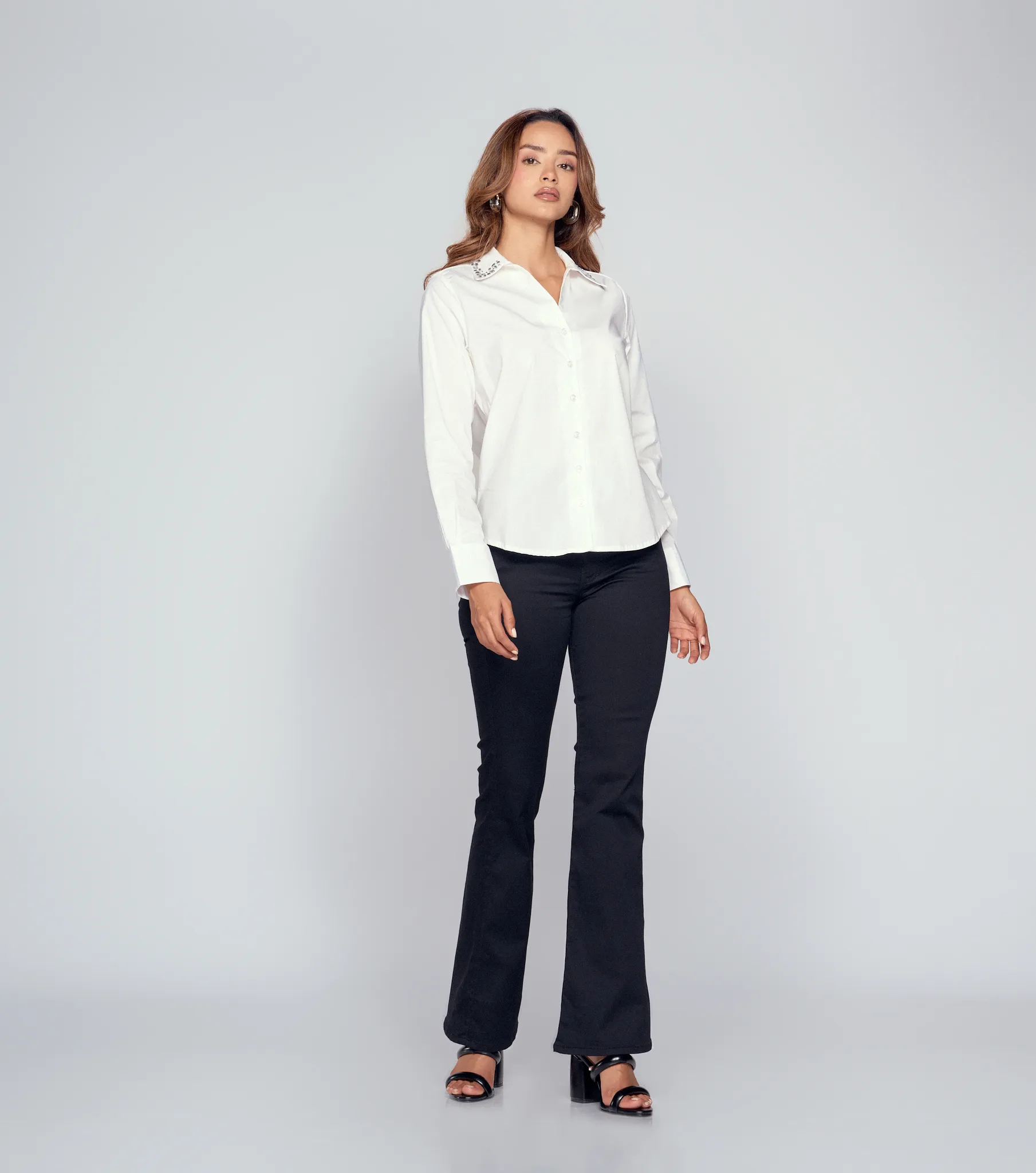 Blusa Para Mujer Camisera Manga Larga Derek 834465 BL