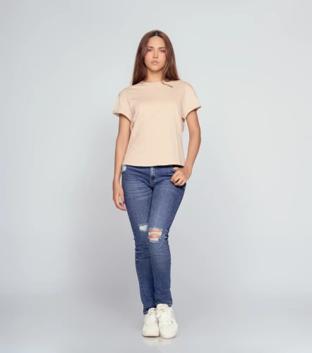 Cleo Camiseta Relaxed Fit Femenina Con Guardapolvo En MangaBG