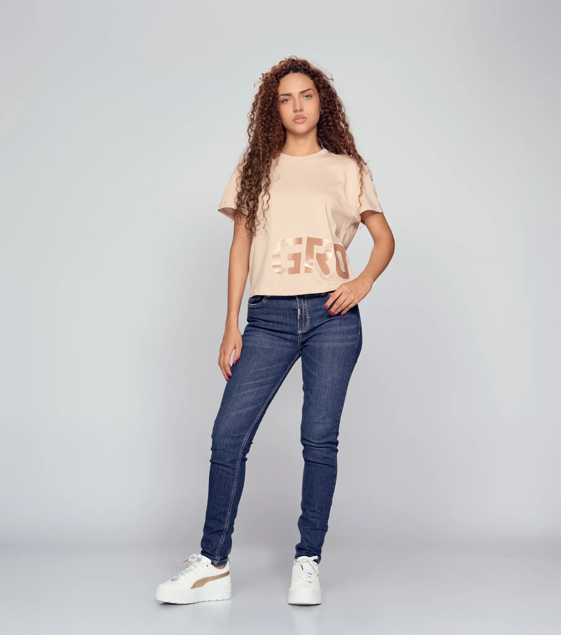 Akira T Shirt Regular Femenina Groggy 834571 BG