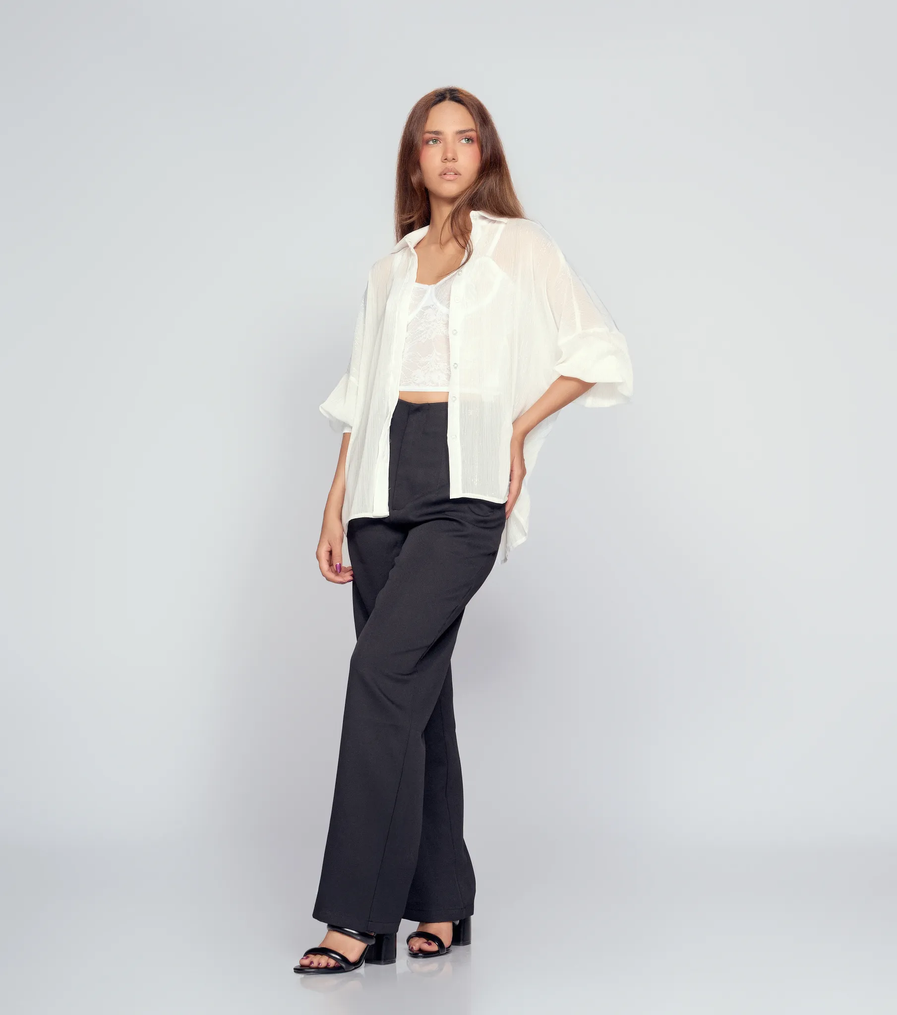 Blusa Para Mujer Camisera Unicolor Con Lurex Manga Ranglan Stefani Derek 834647 BL