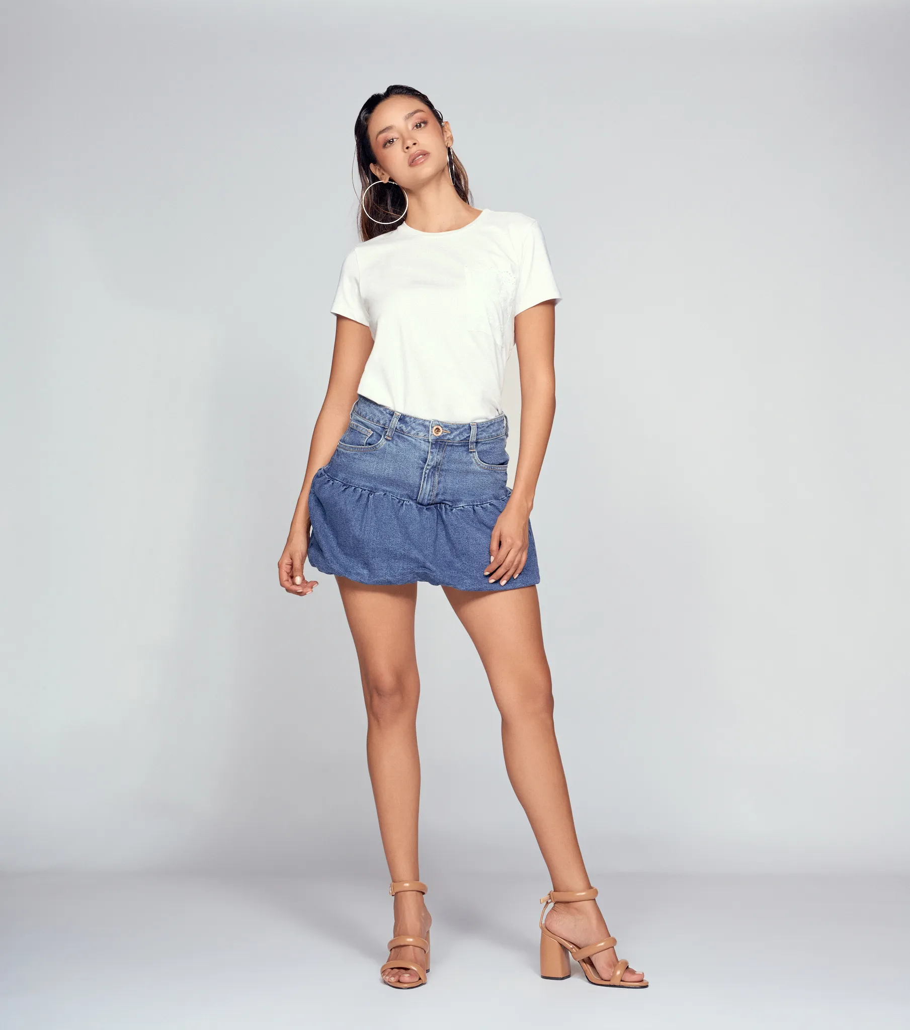 Camila Camiseta Con Bolsillo En Ojalillo Derek Lovely 835006 BL
