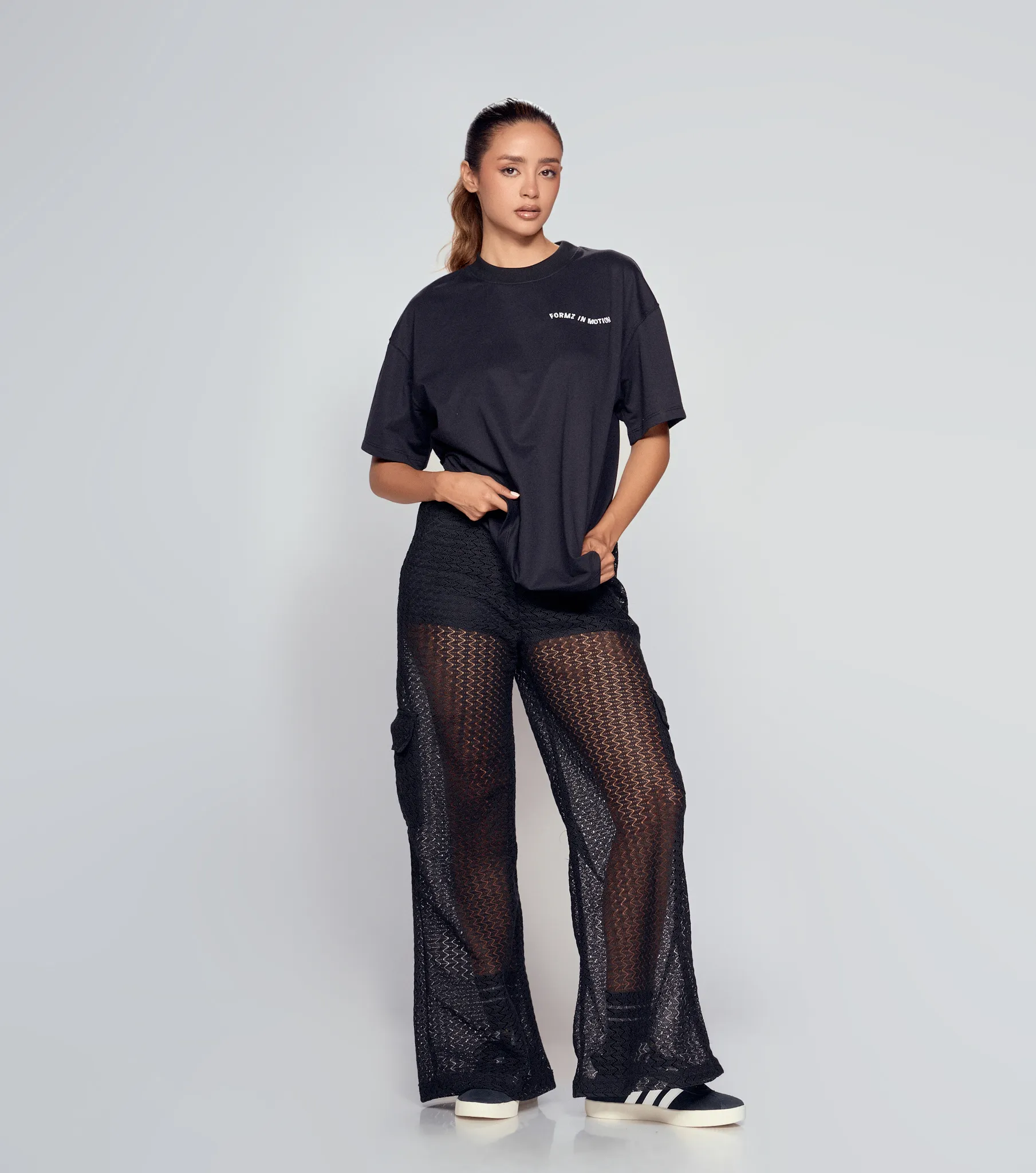 Kendal T Shirt Oversize Bordada Typer 835158 AR