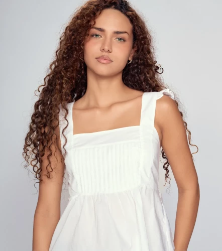 Alexa Blusa Unicolor En Tiras Con Alforzas UnserBL