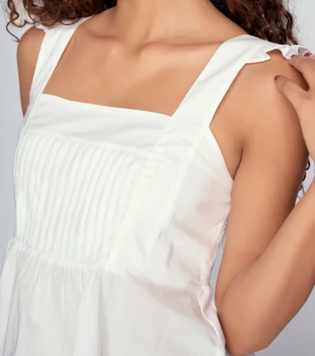 Alexa Blusa Unicolor En Tiras Con Alforzas UnserBL