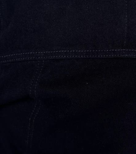 Amanda Chaqueta En Indigo Con Parches Y Tejidos UnserNG