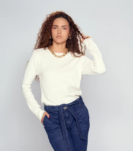 Arianna Buzo Tejido Manga Larga Unicolor DerekBL