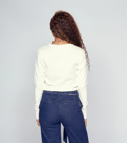 Arianna Buzo Tejido Manga Larga Unicolor DerekBL