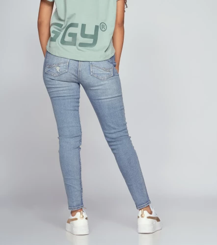 Bernes Selena Jean Con Proceso Y Bolsillos UnserAZ