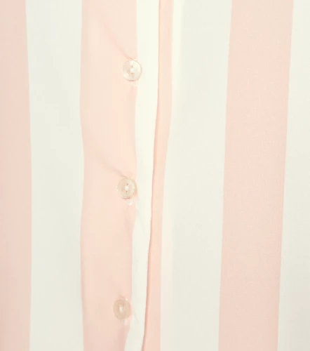 Blusa Camisera A Rayas Para Mujer Stella Manga Larga DerekNU