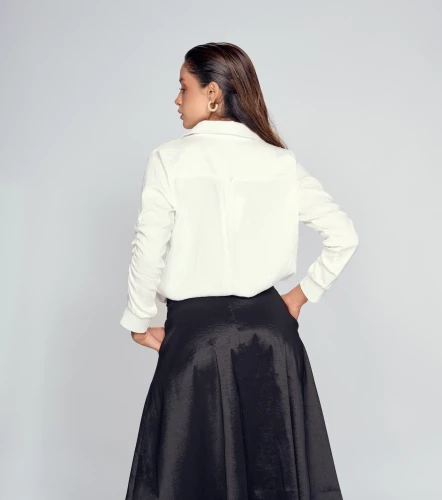 Blusa Camisera Manga 3 4 Para Mujer Con Punos Tejidos DerekBL