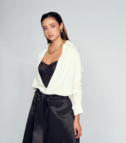 Blusa Camisera Manga 3 4 Para Mujer Con Punos Tejidos DerekBL