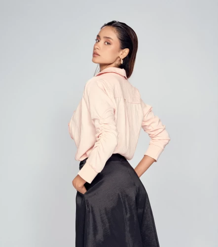 Blusa Camisera Manga 3 4 Para Mujer Con Punos Tejidos DerekRC