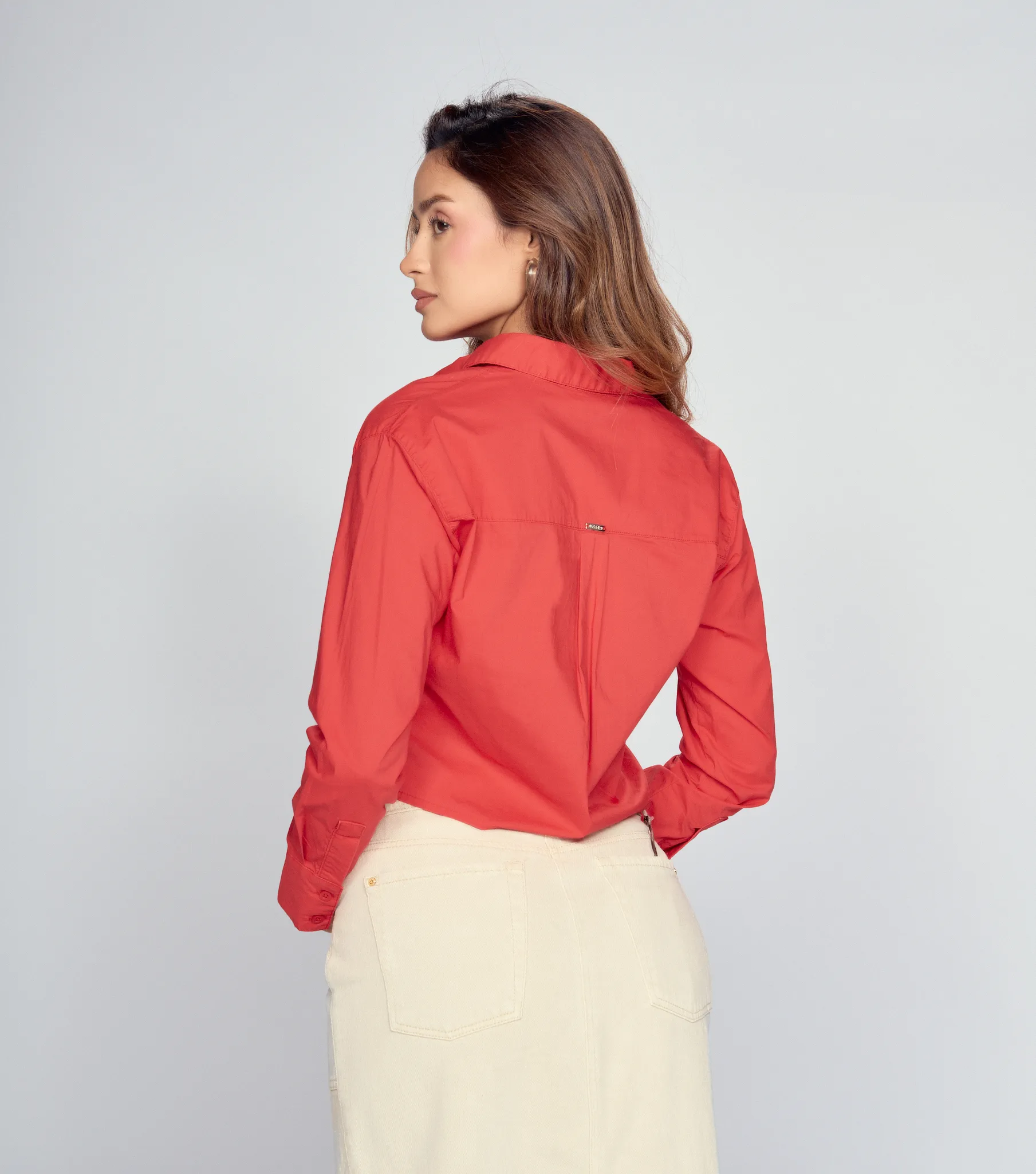 Blusa Camisera Manga Larga Emma Unicolor Derek 832435 BL