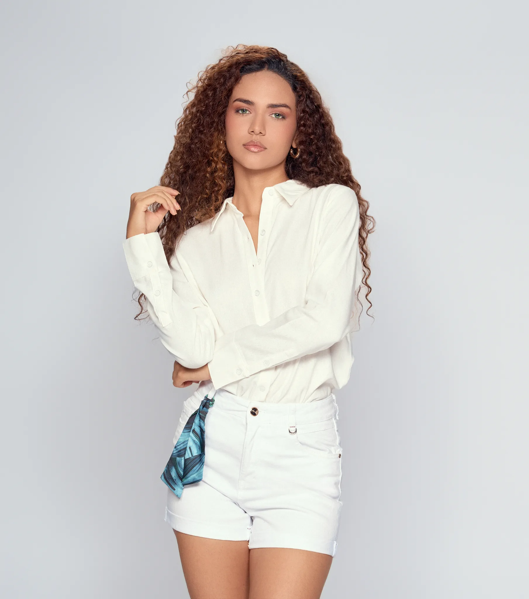 Blusa Camisera Para Mujer Unicolor Iria Derek 834034 AR