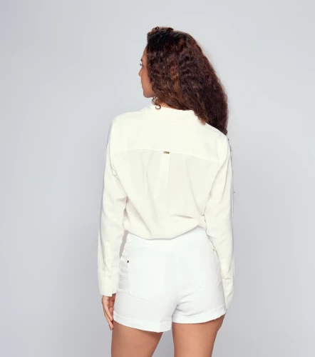 Blusa Camisera Para Mujer Unicolor Iria DerekAR