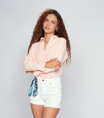 Blusa Camisera Para Mujer Unicolor Iria DerekRS