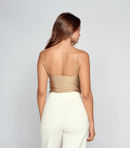 Blusa Con Escote Drapeado Carla DerekKQ