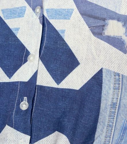 Blusa Para Mujer Camisera Manga Larga Estampada DerekAZ