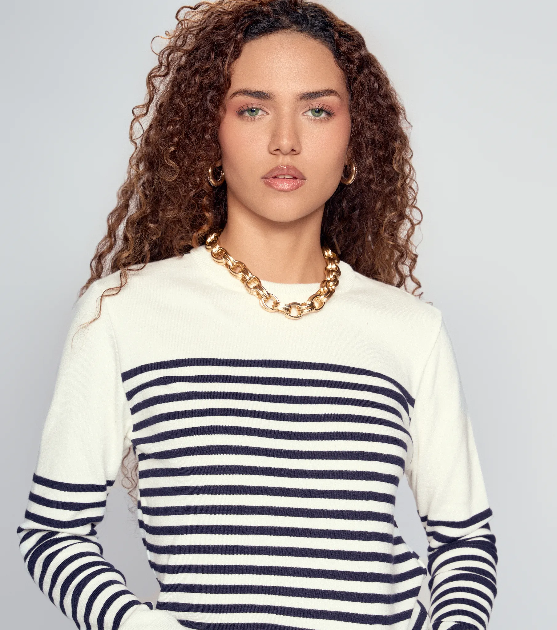 Buzo Tejido Para Mujer Manga Larga Combinado Derek 834917 BL