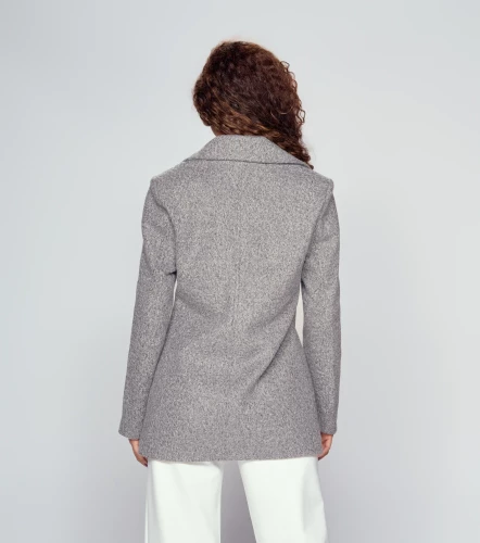 Chaqueta Manga Larga Con Cuello Solapa Estilo Americano DerekGR