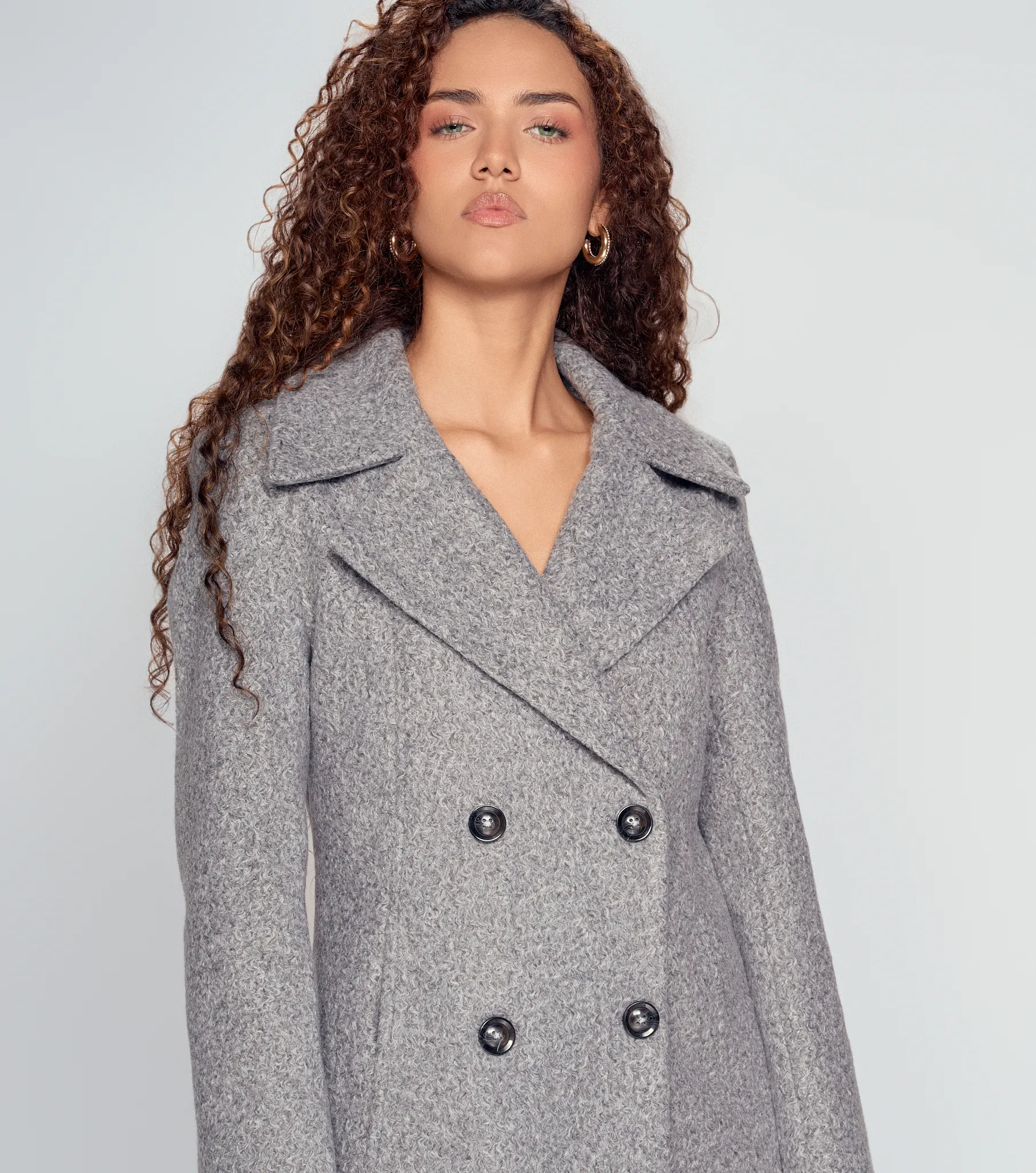 Chaqueta Manga Larga Con Cuello Solapa Estilo Americano Derek 834189 GR