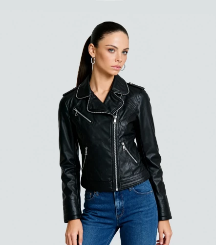 Chaqueta Para Mujer En Polipiel DerekNG