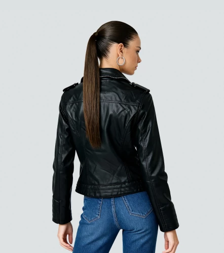 Chaqueta Para Mujer En Polipiel DerekNG