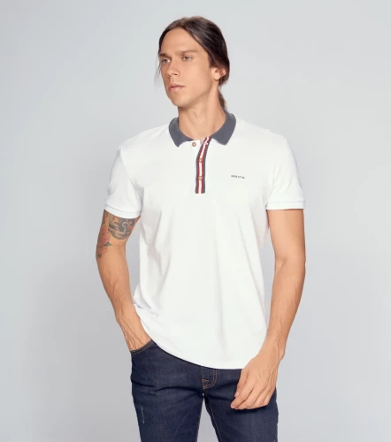 Comfort John Polo Unicolor Y Cuello Tejido UnserBL