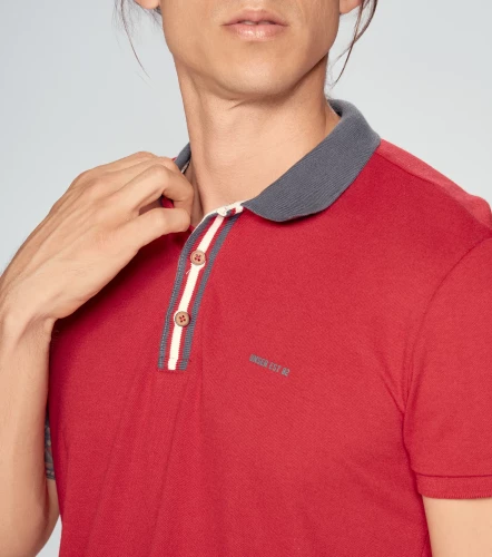 Comfort John Polo Unicolor Y Cuello Tejido UnserRJ