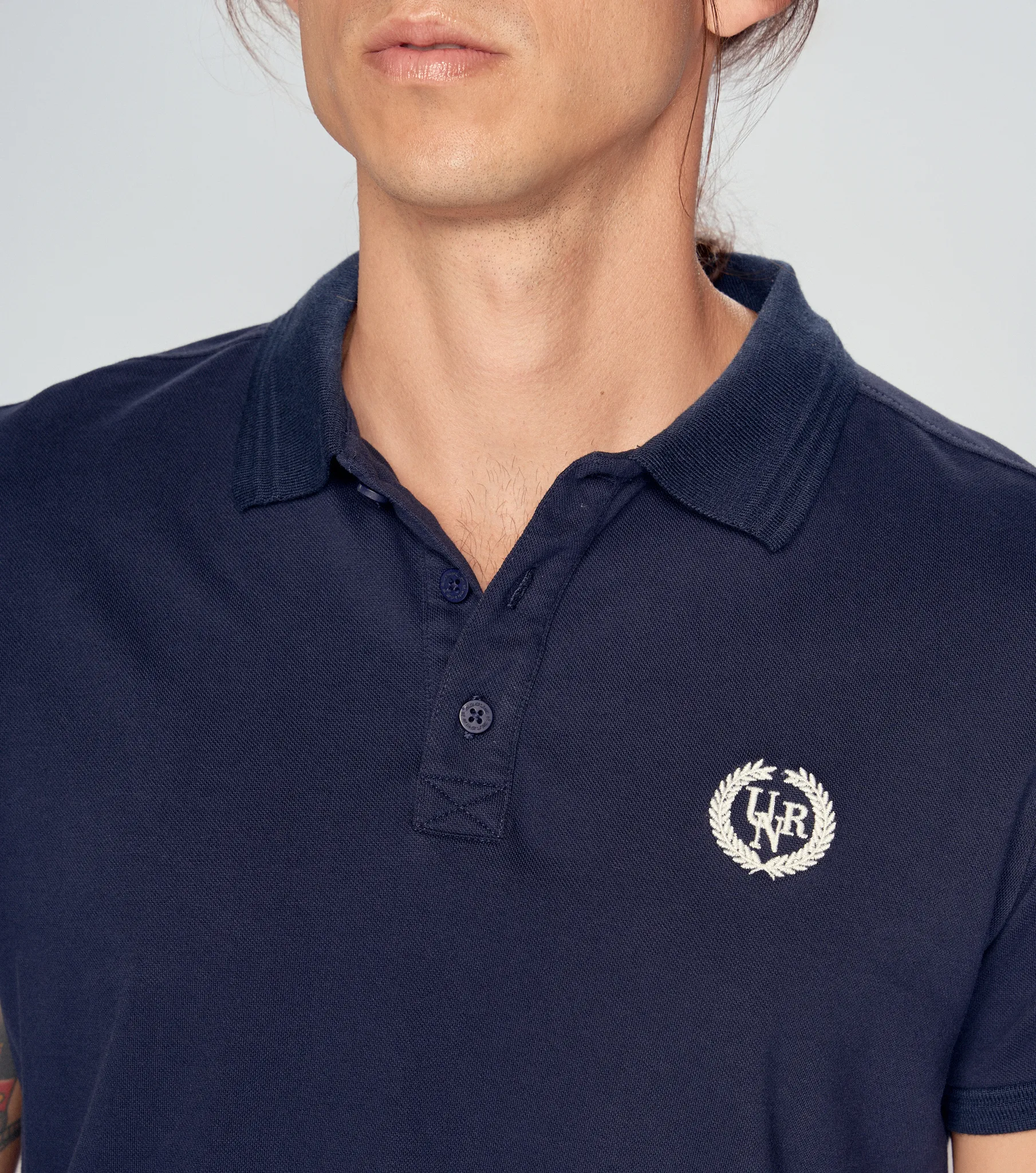 Cristian Comfort Polo Unicolor Con Cuello Unser 832982 AZ