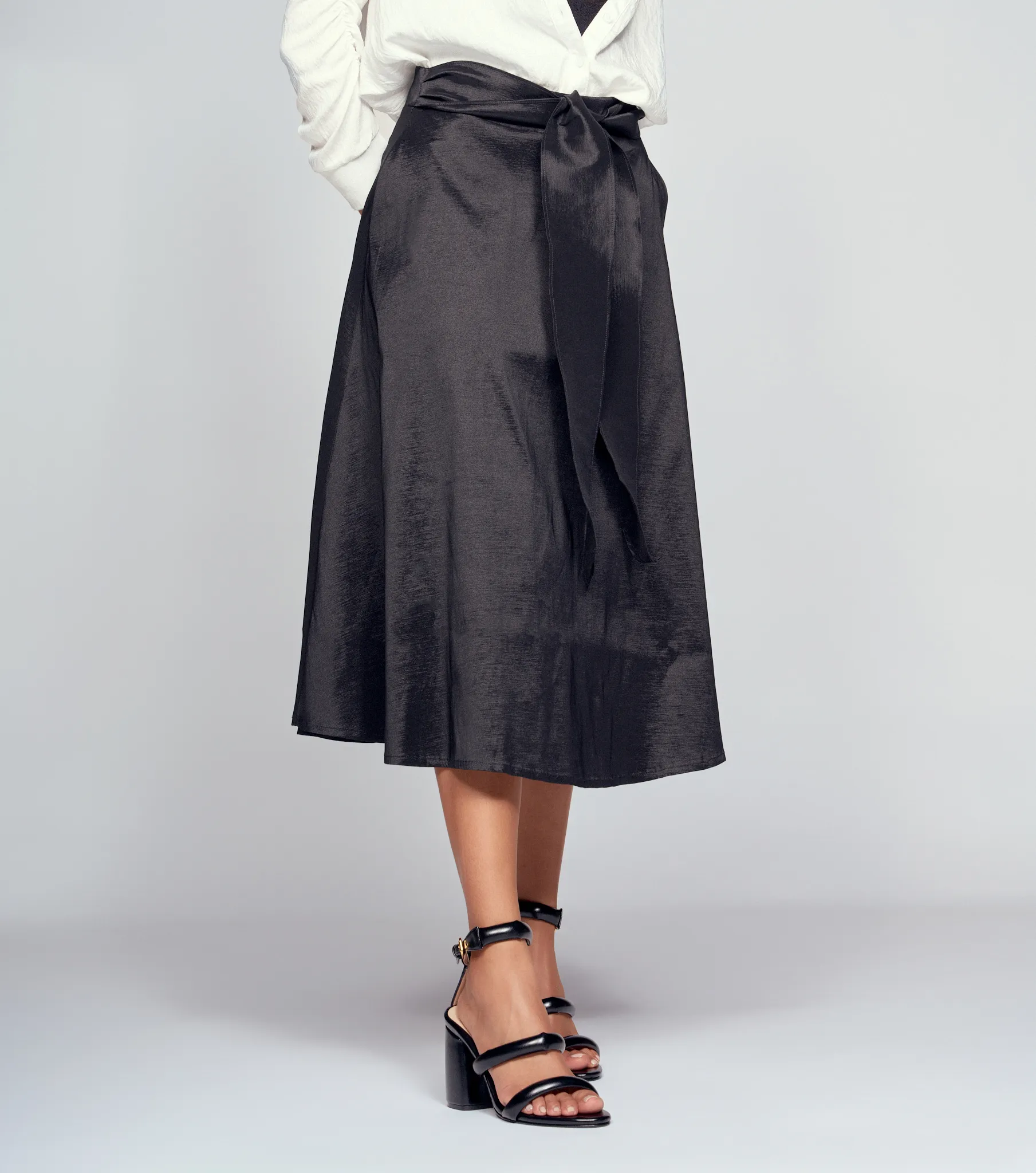 Falda Midi Unicolor Para Mujer Derek 835056 NG