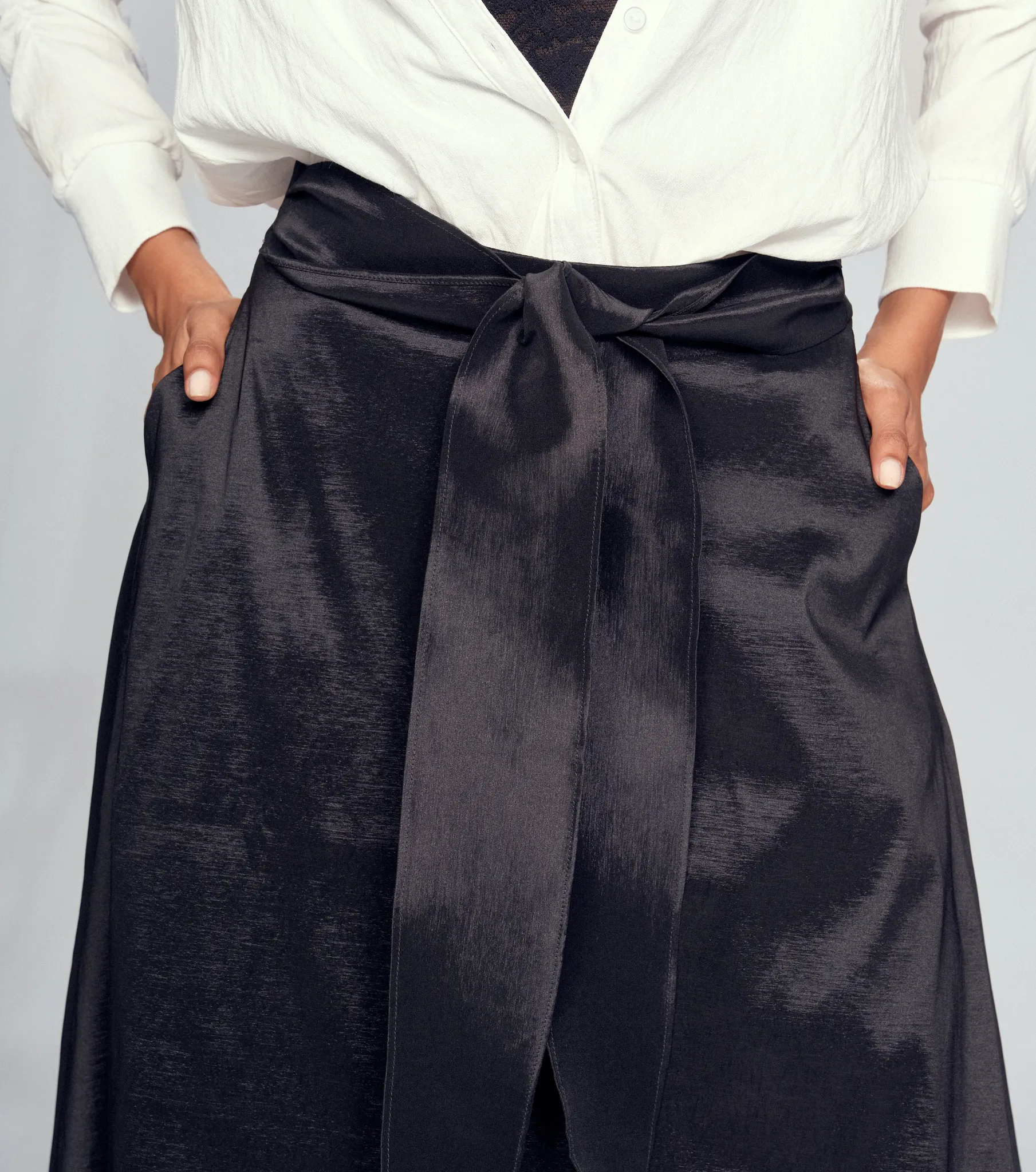 Falda Midi Unicolor Para Mujer Derek 835056 NG