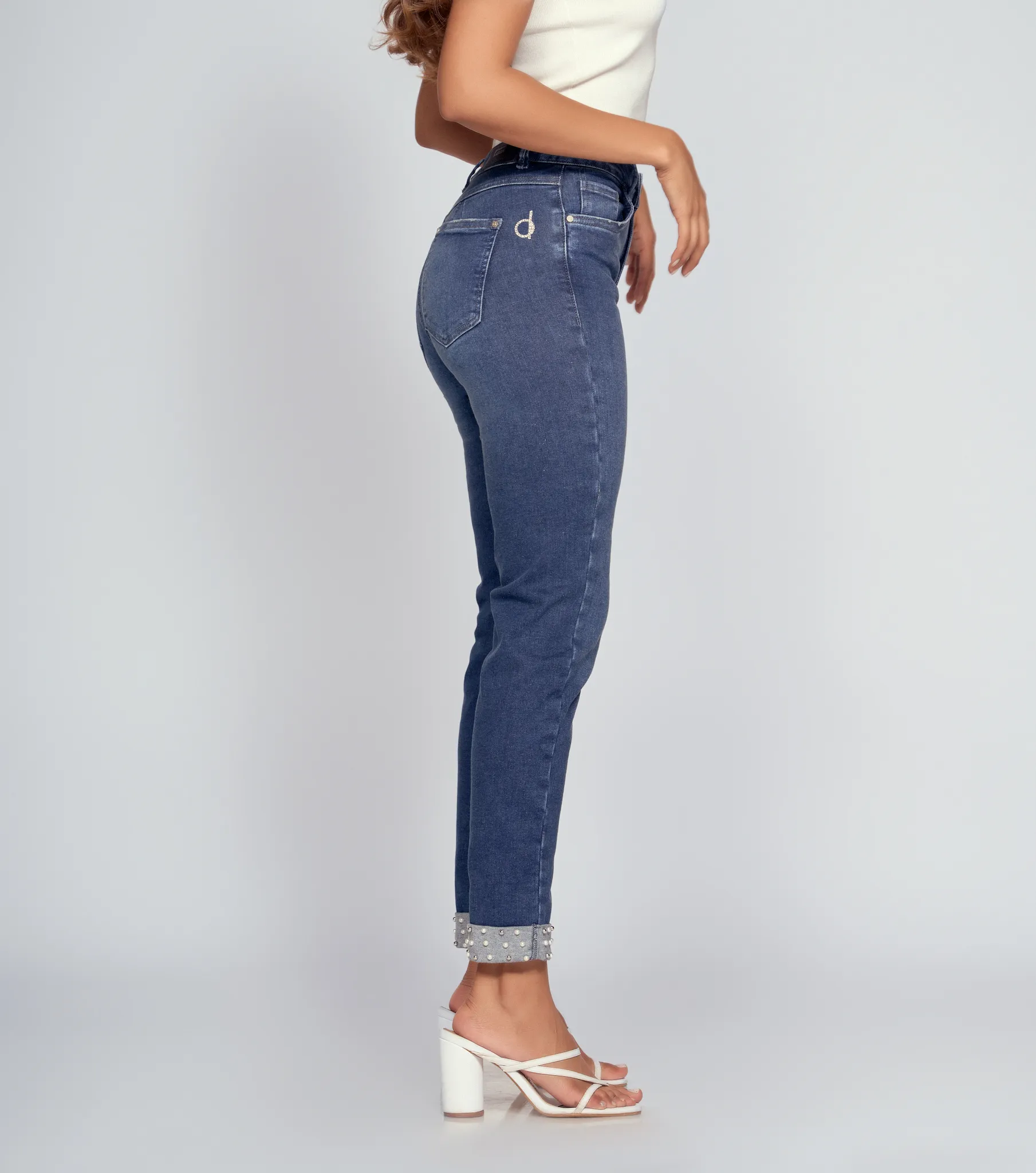 Jean Bota Skinny Con Perlas Barcelona Taliana Derek 832410 AZ