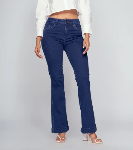 Jean Para Mujer Bota Flare Con Proceso Barcelona Alaia DerekAZ