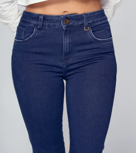 Jean Para Mujer Bota Flare Con Proceso Barcelona Alaia DerekAZ