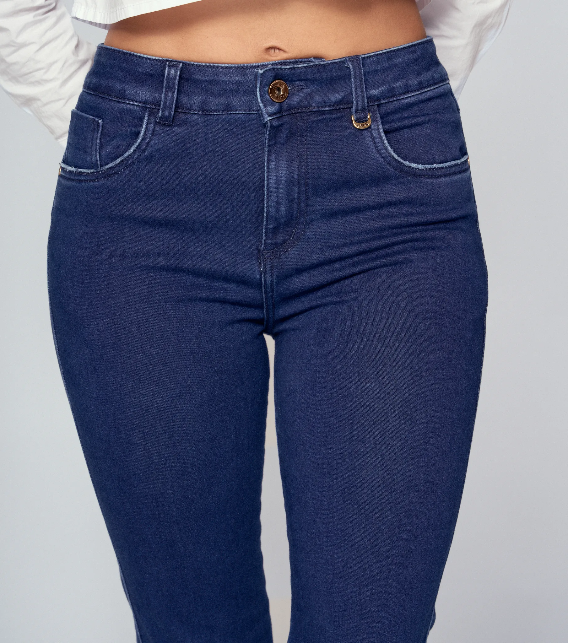 Jean Para Mujer Bota Flare Con Proceso Barcelona Alaia Derek 834994 AZ