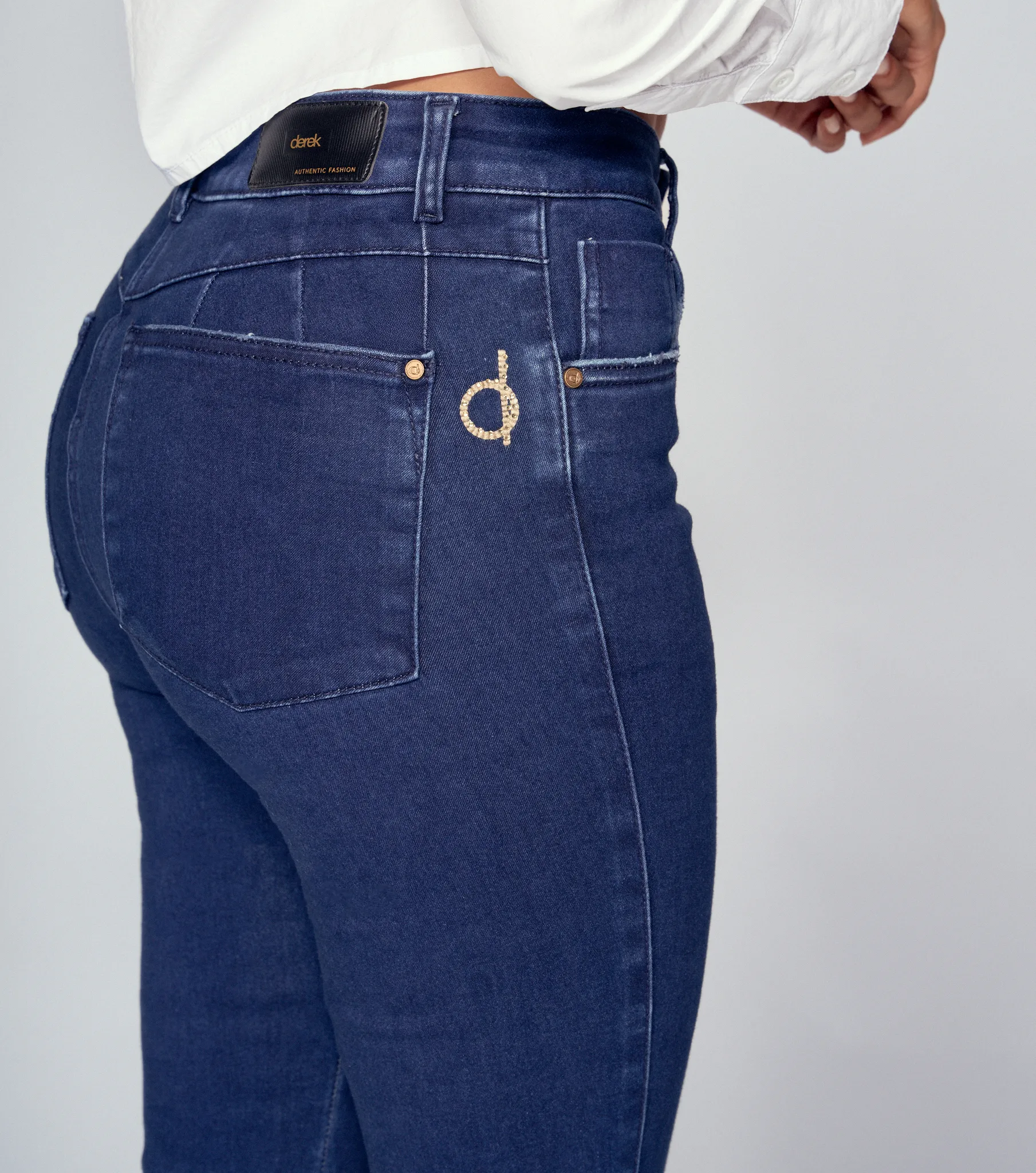 Jean Para Mujer Bota Flare Con Proceso Barcelona Alaia Derek 834994 AZ