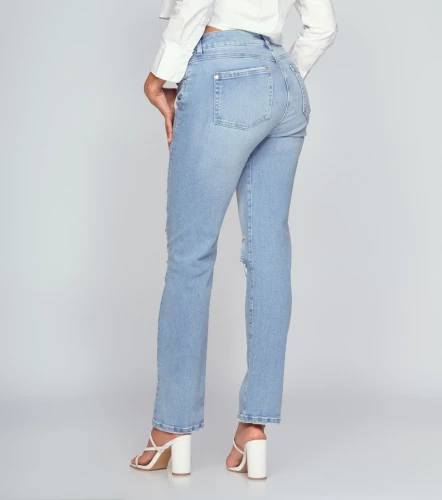 Jean Para Mujer Con Proceso Rotos Barcelona Sabrina DerekAZ