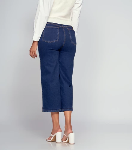 Jean Para Mujer Culotte Con Proceso Praga Charlotte DerekAZ