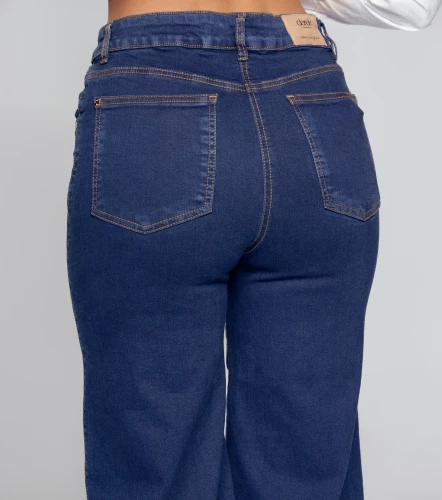 Jean Para Mujer Culotte Con Proceso Praga Charlotte DerekAZ