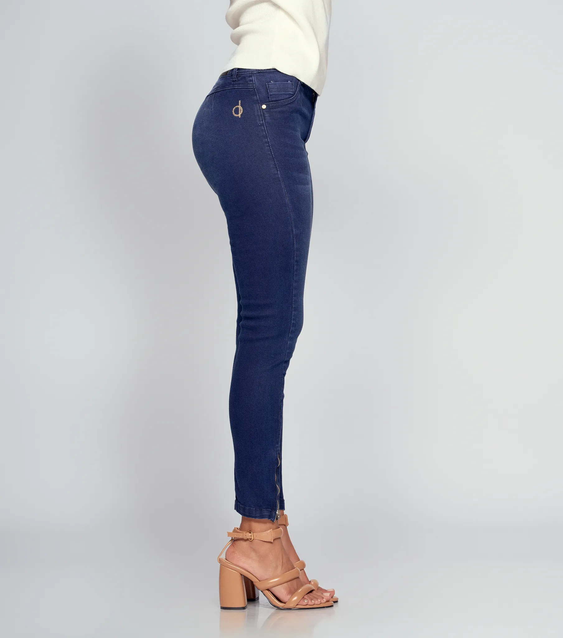 Jean Para Mujer Pull Up Con Cremalleras Barcelona Lindsay Derek 833745 AZ