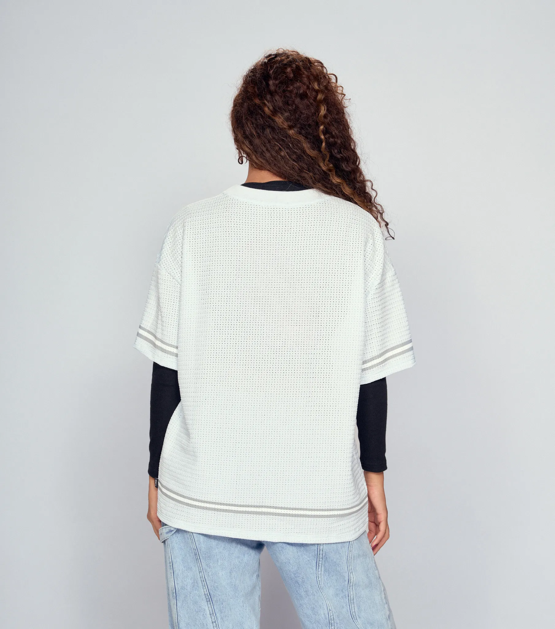 Kai T Shirt Oversize Texturizada Estampada TyperAC